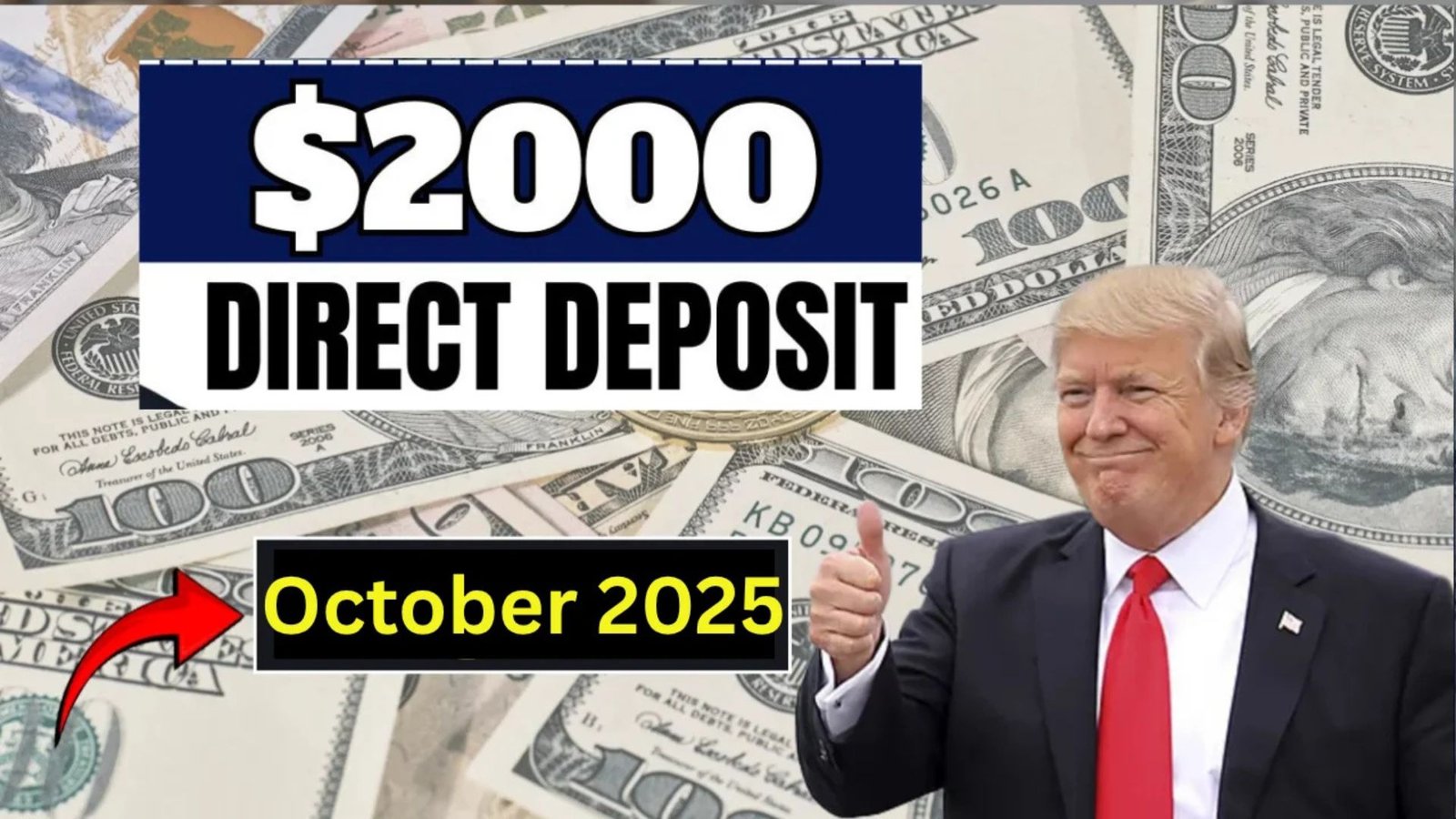 $2,000 Direct Deposit for US Citizens in October 2025